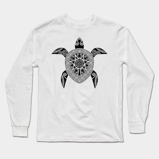 Hmoob Tribal Turtle (Light Colored Tee) Long Sleeve T-Shirt